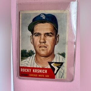1953 Topps #229 Rocky Krsnich RC